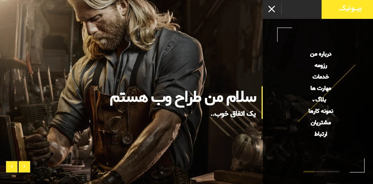 قالب شخصی Bionick